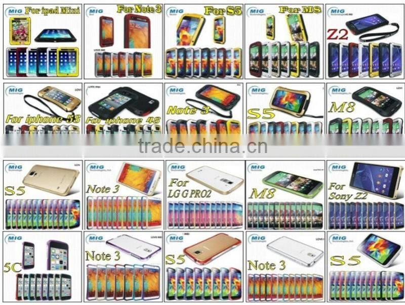 LOVE MEI Powerful AL metal phone cases for ipad mini case, Shockproof Waterproof Rugged Gorilla 6 colors optional