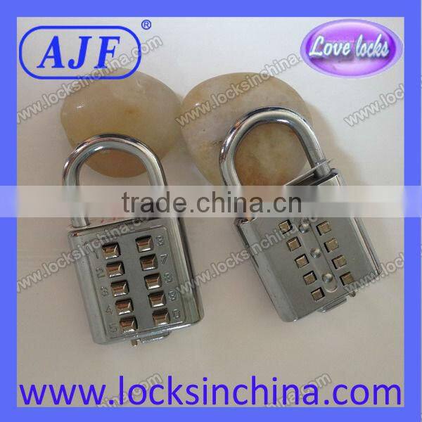 AJF High quality and security Chrome Plated Outdoor Push Button box lock