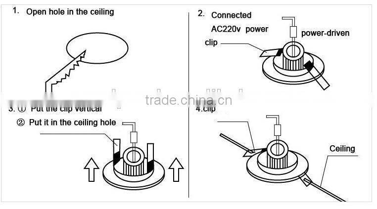 10W 15W 20W 30W COB led down light