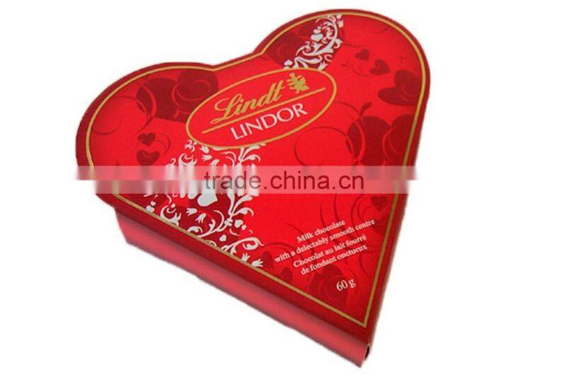 wedding gift box with heart shaped paper
