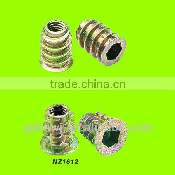Abundant Sales experience hot sale high quality M6*15 zinc alloy screw nut in furniture(NZ1713)