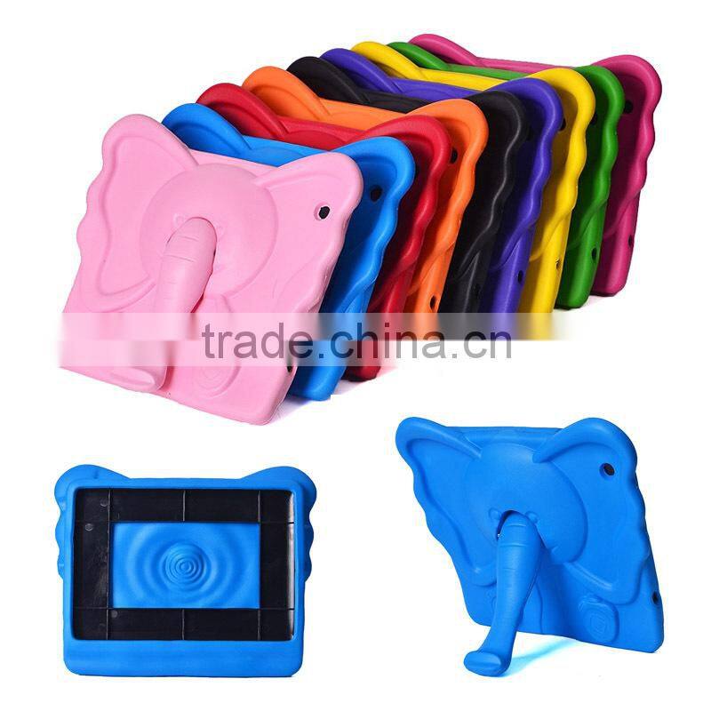 Custom EVA Tablet Case for Ipad, Elephant Design Eve Kickstand Case for Ipad Mini 2/3