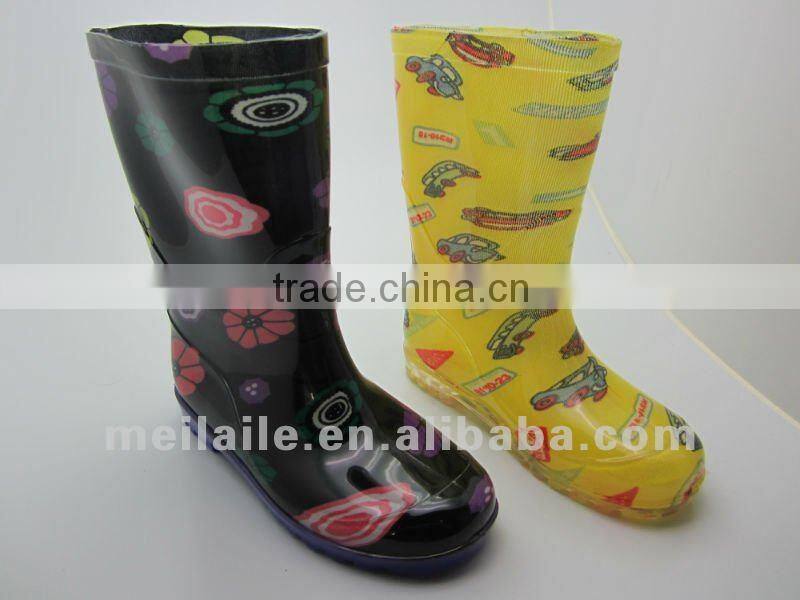 PVC children rain boots