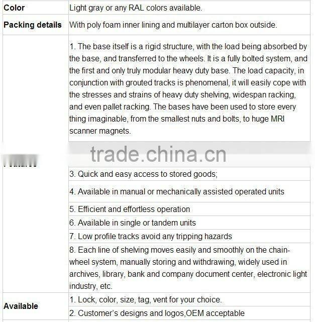 Compact file racking
