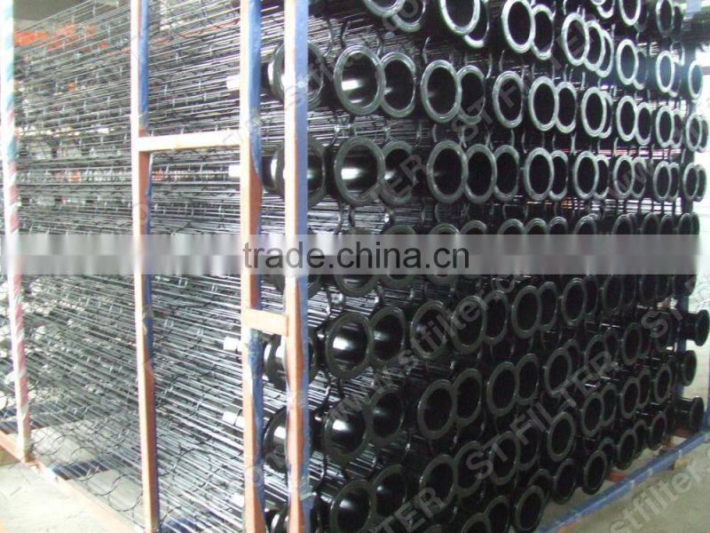carbon steel cage for supporting filter,filter bag cage ,cage diameter 4 inch
