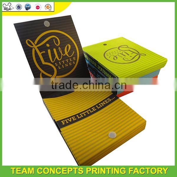 Customer design journal book packing printing box