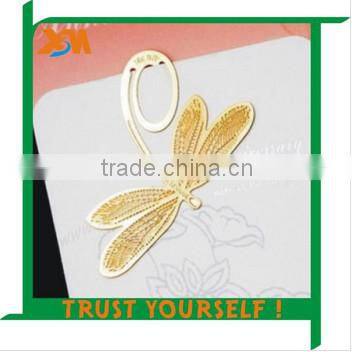 Gold metal bookmark, Anniversary gift bookmarks