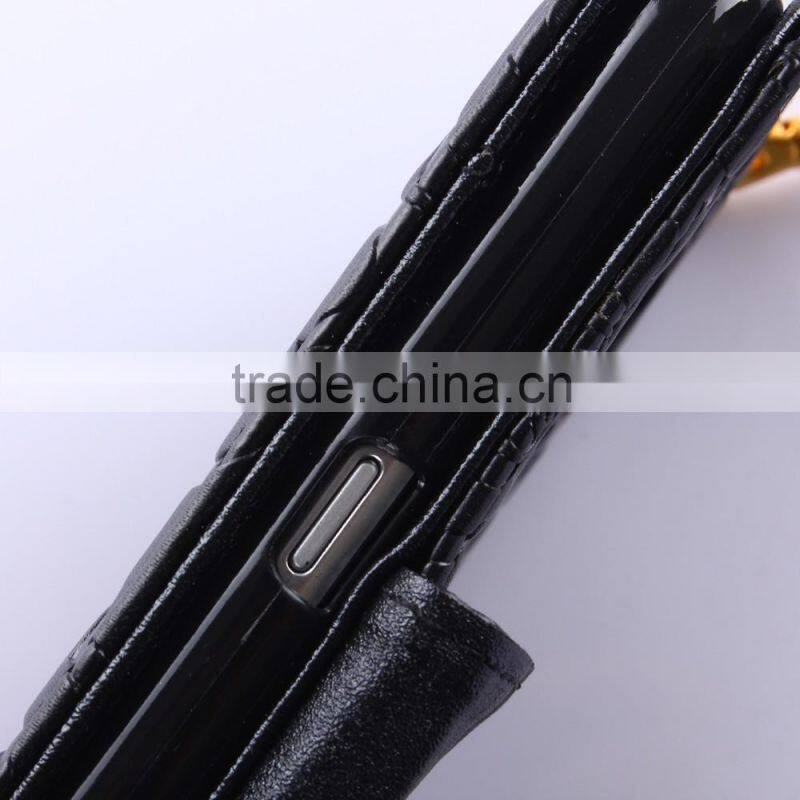 New arrival piriting leather filp case for samsung s6