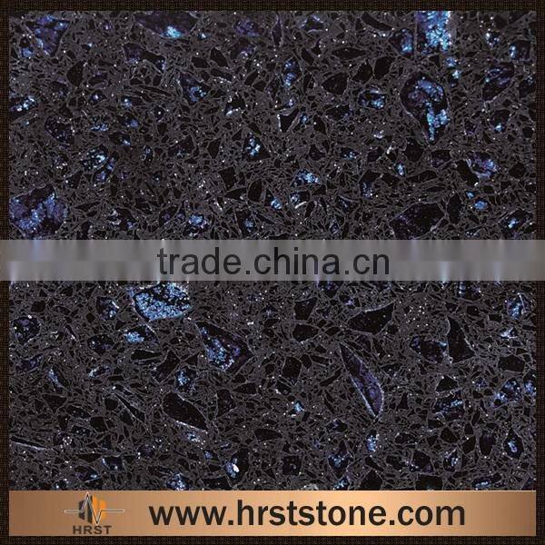 Good quality dark blue quartz slabs factory price