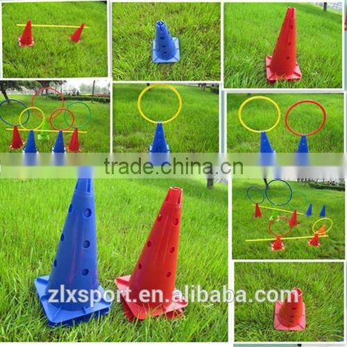 18.5" plastic set soccer cones with hole