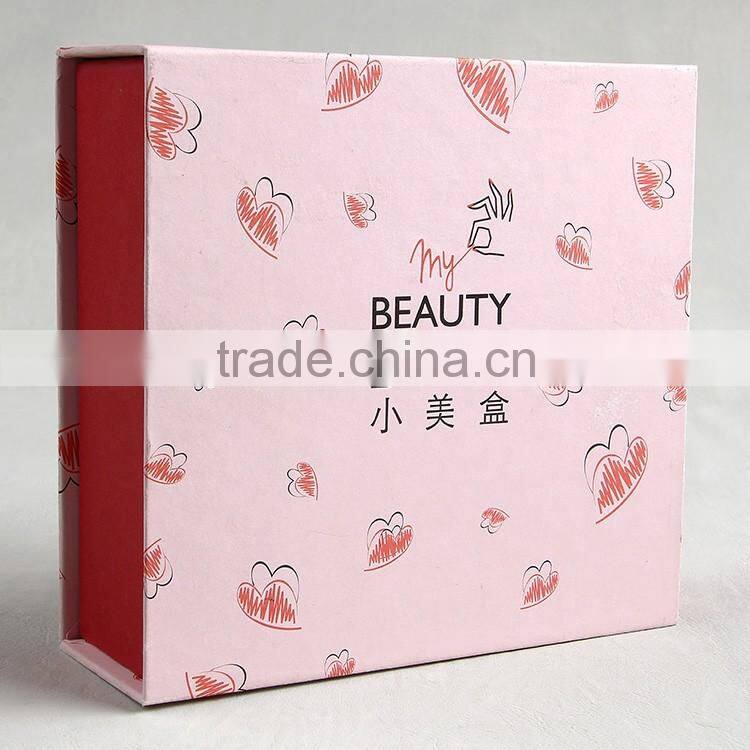 Cosmetics packaging box with matte lamination varnish for face foundation make-up