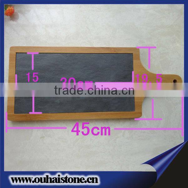 Special designs beautiful slate stone high quality dinner plate