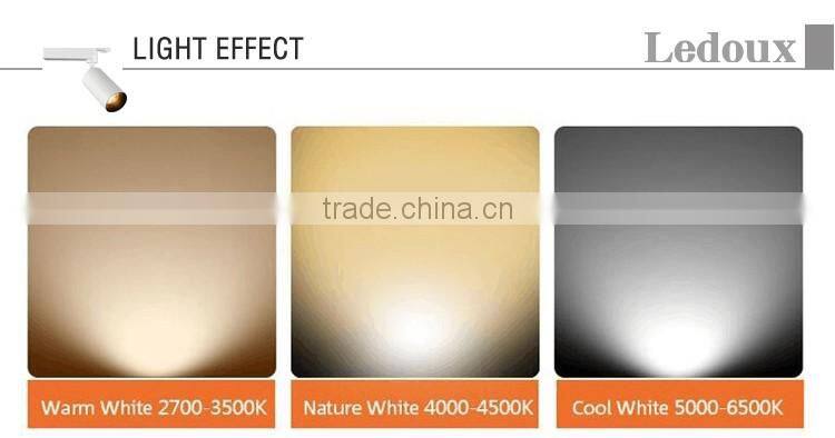 High lumen clothing store led track light housing 40w with HEP driver