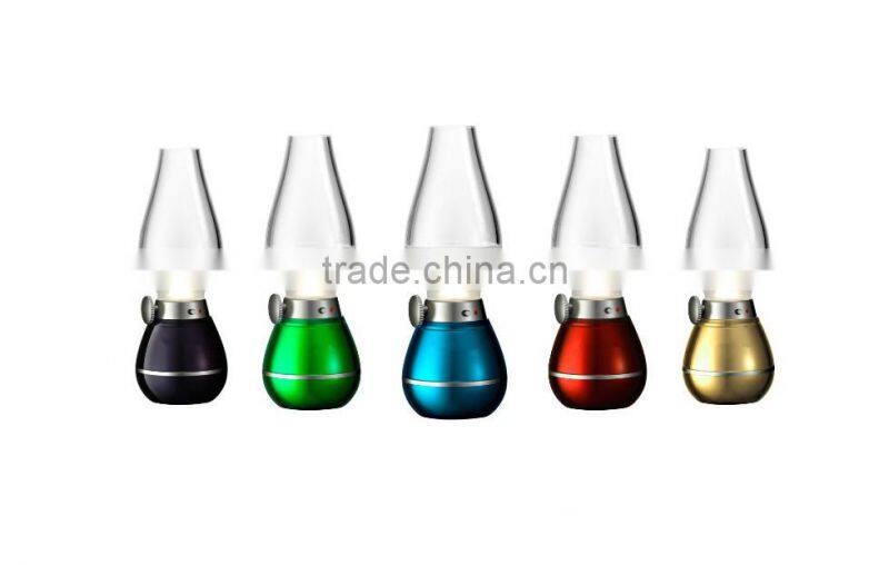 Creative Kerosene Oil Lamp Design with Dimmer Control Key for Indoor & Outdoor Use, Night Light, Reading Lights