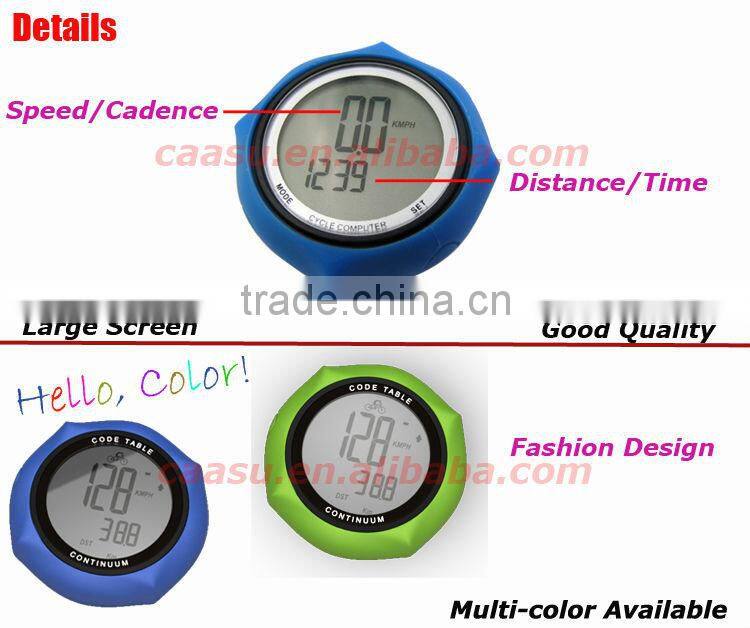 wireless bike speed meter waterproof LCD Backlight from China BSCI factory