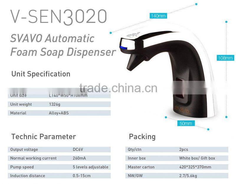 Toilet, Bathroom, Washroom Wall Mounted Automatic Sensor Soap Dispenser V-SEN3020