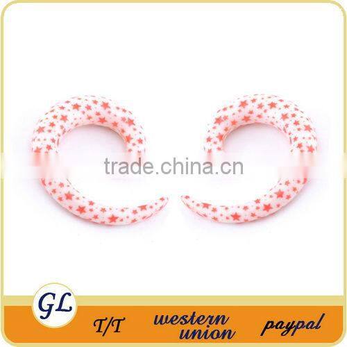 fashion acrylic body jewelry ear spirals