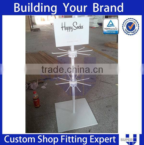 socks spinning counter top display rack props