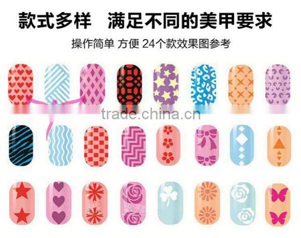 Arrows in mess nail art template cartoon hollow out nail art sticker nail art stencil factory
