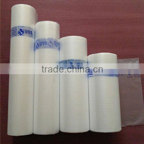 plastic garbage bags in roll