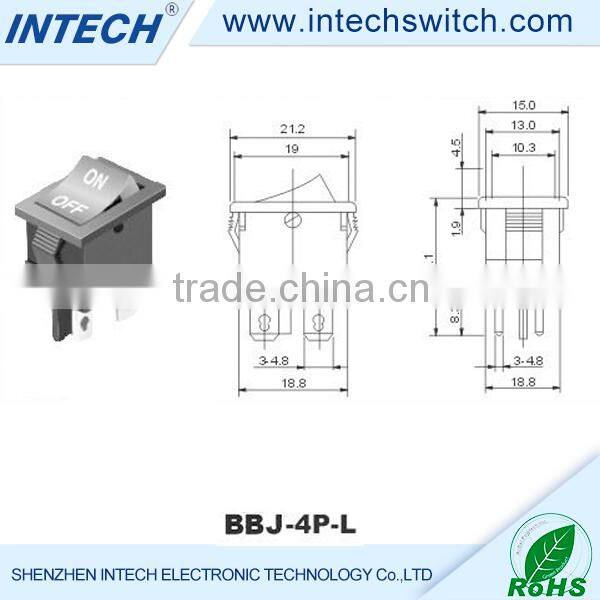 DC 50V 01A rocker switch with led