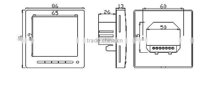Top Sale Touch Screen Hotel Digital Room Thermostat with LCD Display