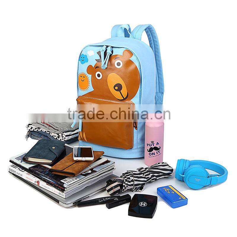 Lovely bear School Bag;Korean Style School Backpack;Lovely Style Cute Teenage Girl School Bags