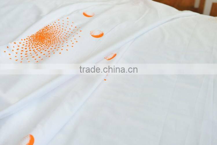 4PCS King Size 100% Cotton Printed Bed Sheet Bedding Set