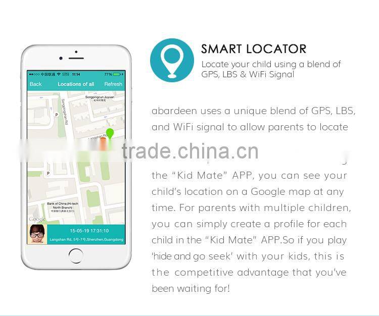 child wrist watch with sos panic button watch gps tracker