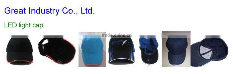 Hot sales Custom High Quality Led Flashing Baseball Cap