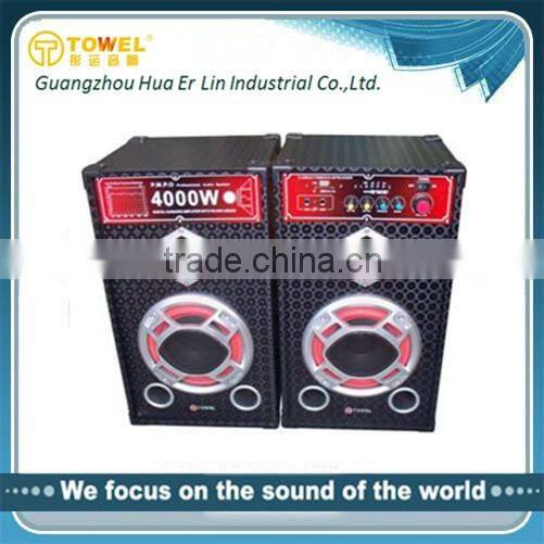 Professional 6.5 Inch Mini Portable Speaker 2.0 Active Speaker Wooden