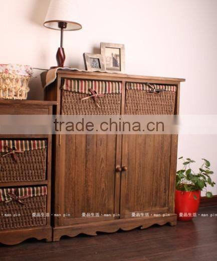 Manufacturers selling to Korean rural style furniture porch ark to receive contracted solid wood shoe ark store content ark