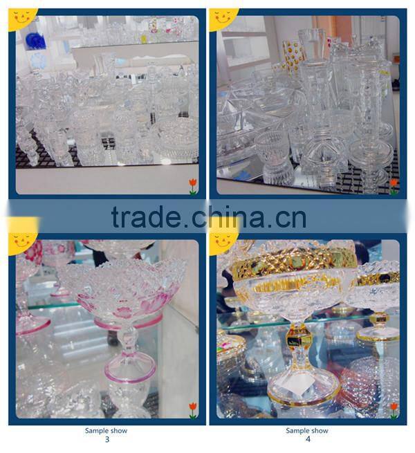 Tall Long-stemmed Glass Crystal Candle Holder,candle stand