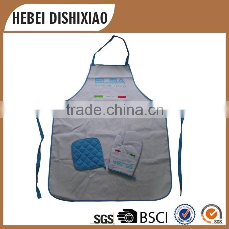 Wholesale cheap price 100 cotton twill black apron