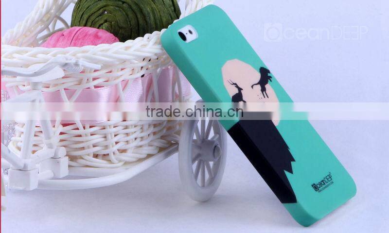 Funny birds pc hard rubberized case for iphone5 water transfer case China cell phone accessories