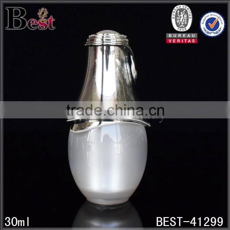 new product 30ml plastic material acrylic bottle 1 oz plastic cosmetic bottle