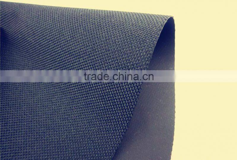 600D polyester waterproof PU coated nylon fabric for bag making