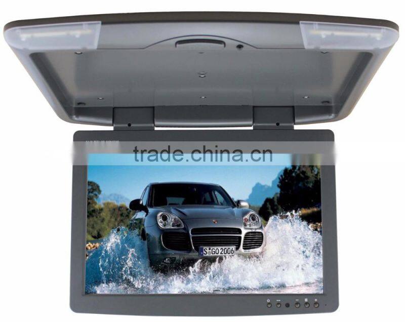 14.5inch flip down car monitor lcd monitor with av input lcd tv