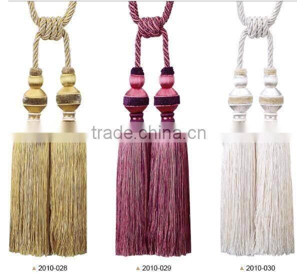 Alibaba china curtain rayon tassel tieback