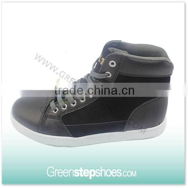 High top sneakers army green canvas men casual boots