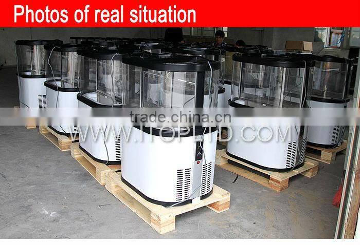 commercial widening drink cooler showcase