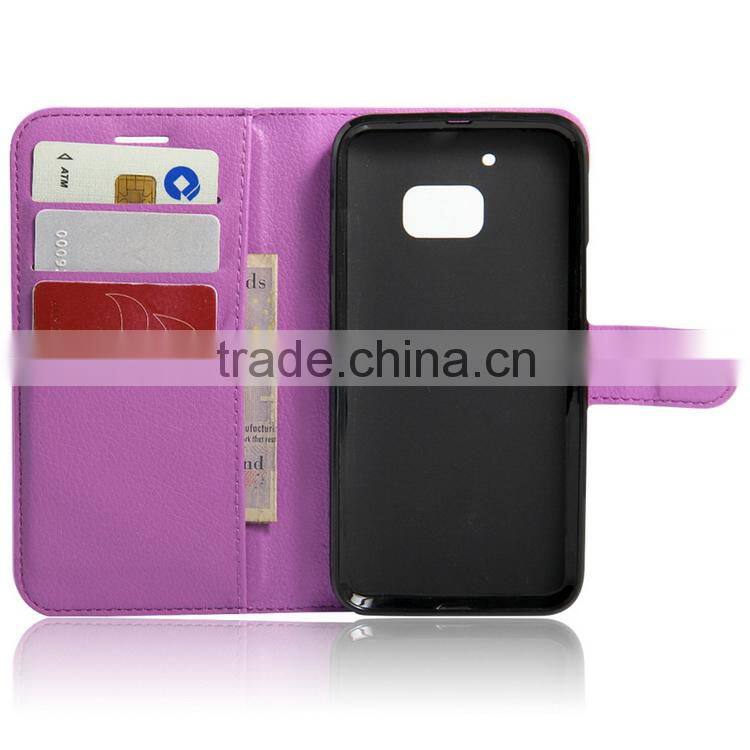Popular new products leather phone case for htc m10