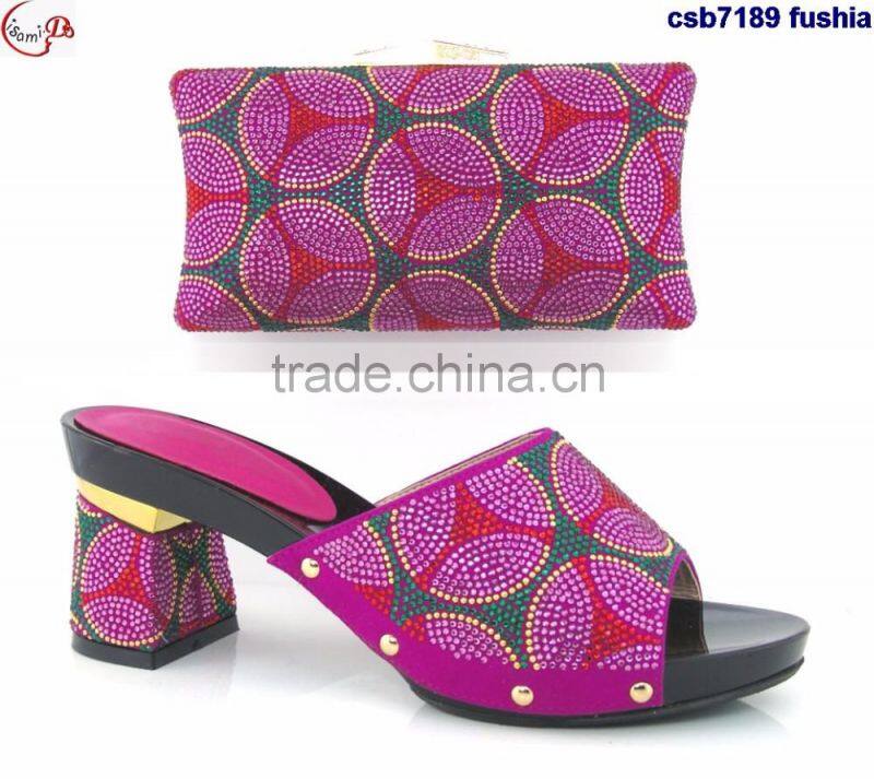 CSB7189-yellow New designs of high heels shoes/ladies shoes / shoes and bag match for wedding/party