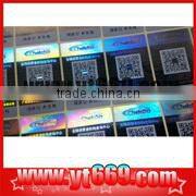 holographic fluorescence sticker