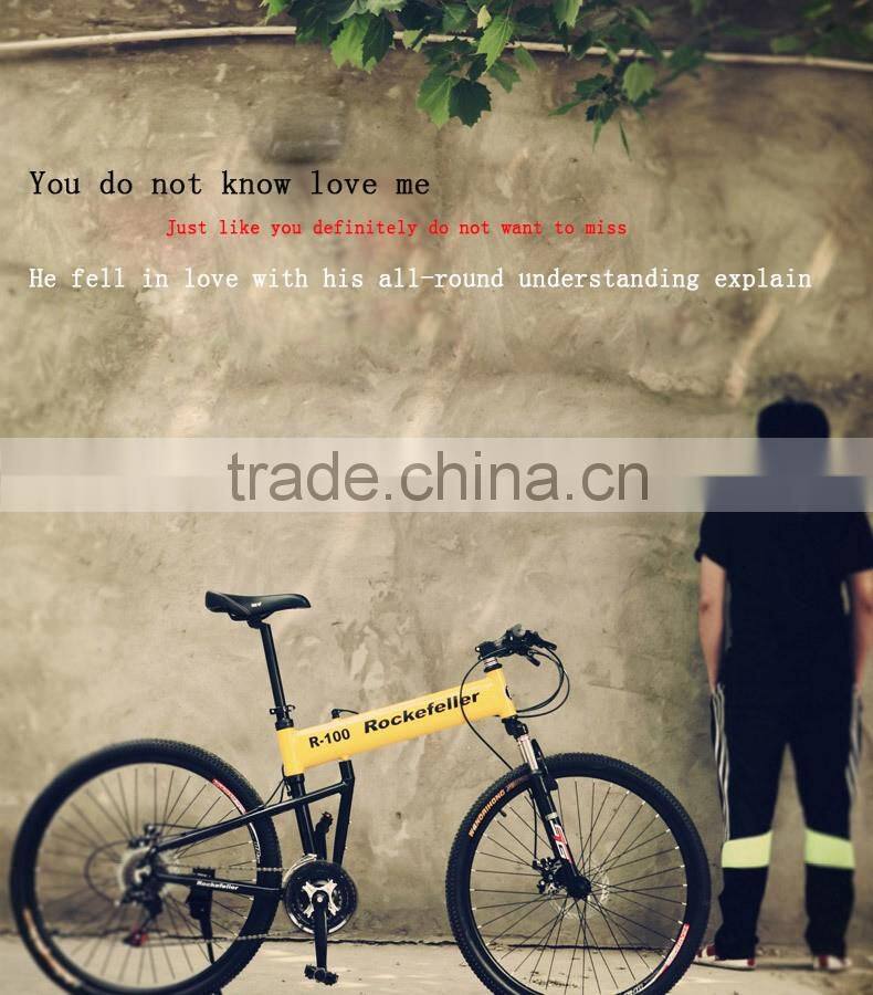 Folding Bicycles 26-Inch Aluminum Folding Mountain Bike Outdoor Compact Bike Double Disc Sell Like Hot Cakes!