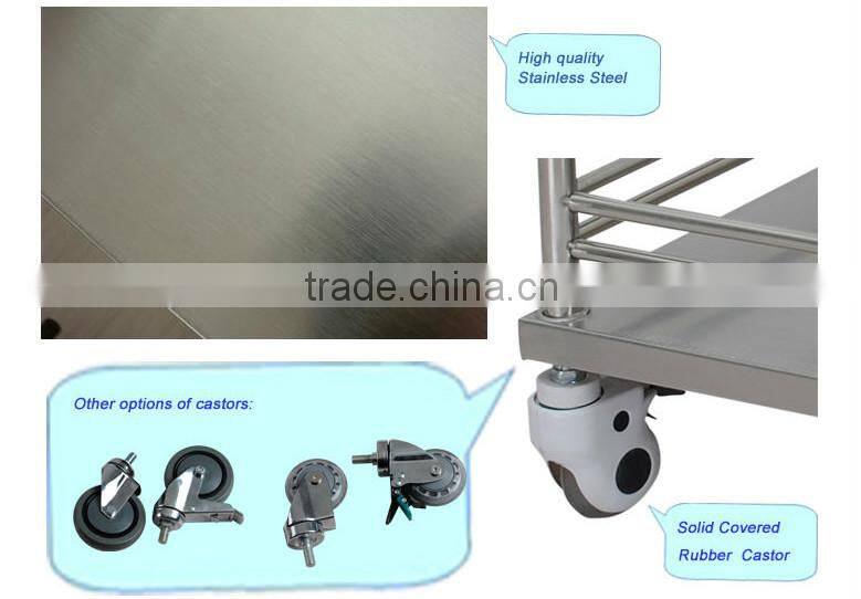 NFQ11 Stainless steel medical nursing treatment trolley