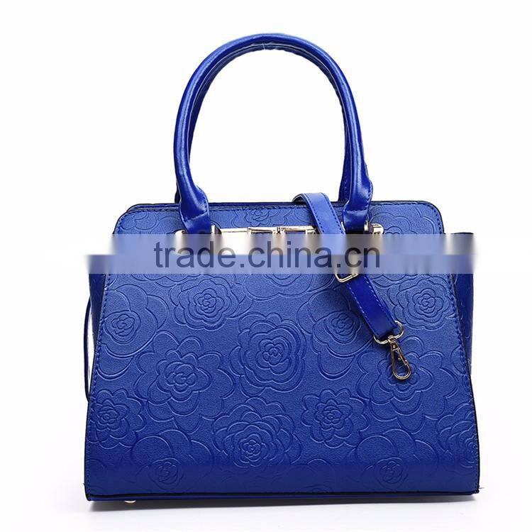 Tmall Hot Selling Fashion 6 in 1 High Quality Rose Leather Bags waterproof Set handbags for lady