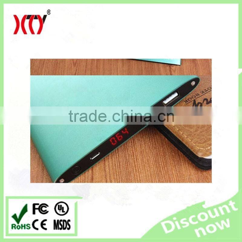 2016 Hot sale dual USB mobile charger ultra slim portable powerbank 20000mah