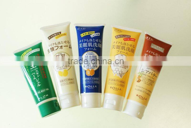 color empty cosmetic soft plastic tubes