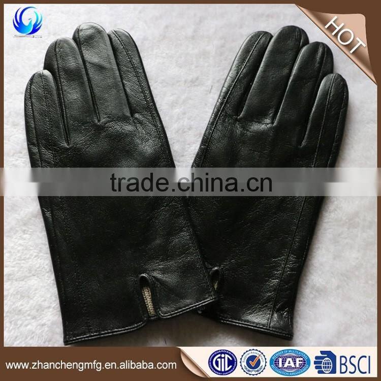 High quality new style mens fashion goatskin C grade leather gloves